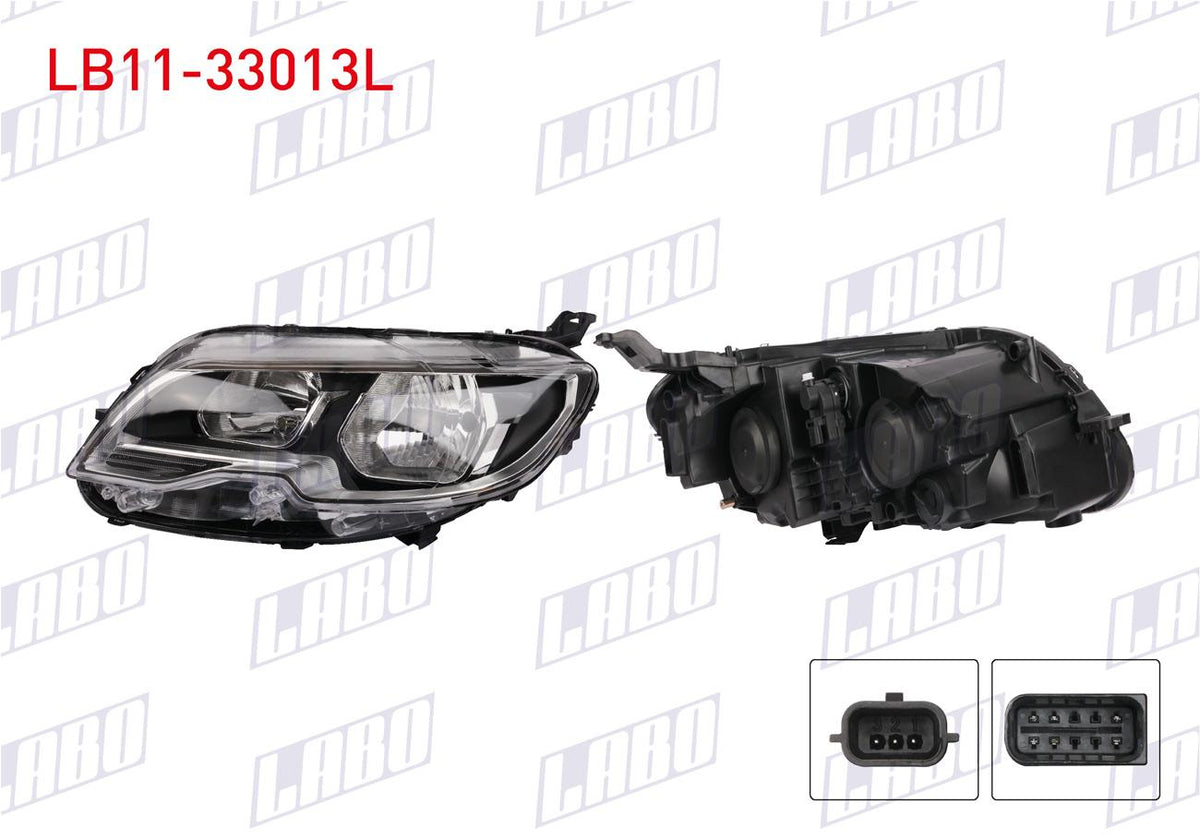 LABO LB11-33013L Headlight Left Peugeot 301 2017 — Headlights