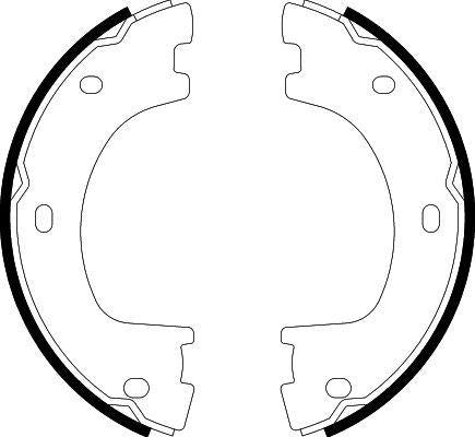 Hella Pagid 8DA355050-071 Parking Brake Shoe-Brake Drum 172mm VW Crafter / Mercedes Sprinter W906-907