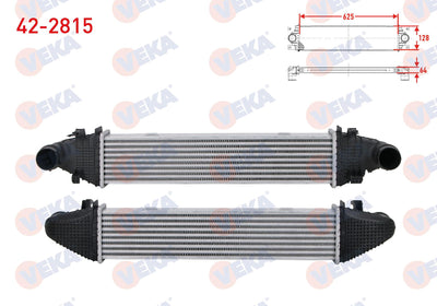 Veka 42-2815 Turbo Radiator (Intercooler) Mercedes C Series (W204) C 250-E 200 CDI-E 250 CGI 2007-2014 / S — Radiators & Fans