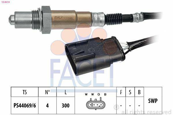 FACET Oxygen Sensor 10.8210 for Alfa Romeo Giulietta 1.4 Tb, Fiat 500 and 3 more models — Oxygen & Air-Fuel