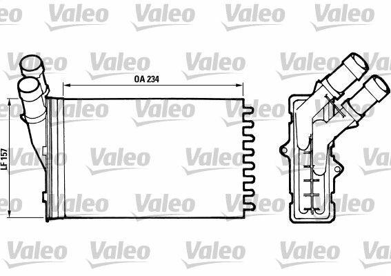 VALEO 812005 Heater Core - Partner BRL-306 — Heater & Blower