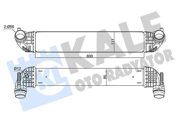Kale 356085 Turbo Radiator Astra K 1.4 Turbo B14XFL/B14XFT/B14XNT Sensor Drilled — Radiators & Fans