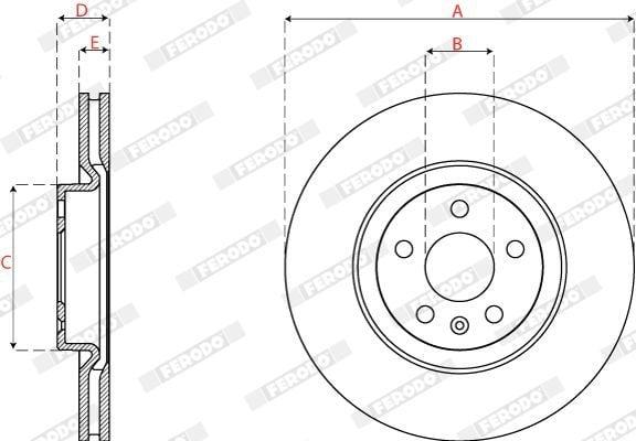 ferodo-disk-brake-ddf2693c, ferodo-volvo-disk-brake FERODO DDF2693C Disk Brake for Volvo S60 S90 V60 V90 XC60 | 1 Piece FERODO DDF2693C Disk Brake for Volvo Models ferodo, disk-brake, volvo, s60, s90, v60, v90, xc60, brake-parts, ai-generated