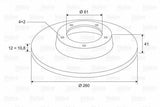 VALEO Brake Disc for Logan I - Superior Stopping Power — Brake Rotors & Drums