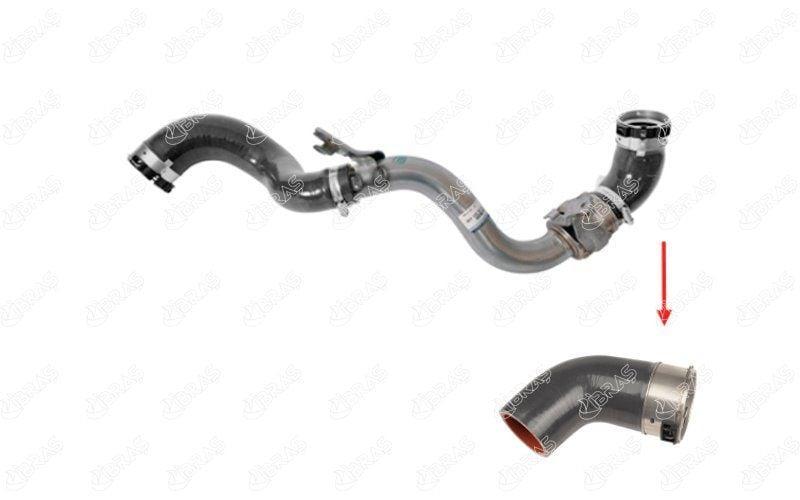 IBRAS Turbo Hose for Renault Traffic III 1.6 dCi & Opel Vivaro B 1.6 CDTi - Durable Silicone-Ru — İbraş, Turbo & Supercharger