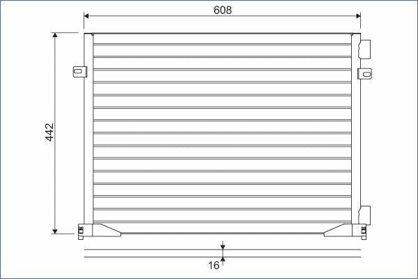 VALEO 817577 A/C Condenser (Kondenser) - 01 Traffic Vvr 1.9Dci — Condensers & Evaporators