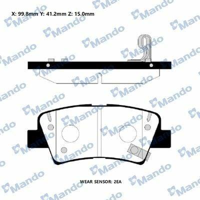 Mando RMPH60NS - Reliable Brake Pads for Hyundai Tucson, Elantra & Kia Models