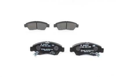 BOSCH 0986494299 Brake Pad Set - Low-Metallic Composition for Civic & Jazz Models — Brake Pads
