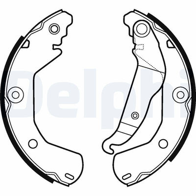 Delphi LS2112 Brake Shoe Set Chevrolet Aveo T200 T250 T300 Hb 11- 15 Rim