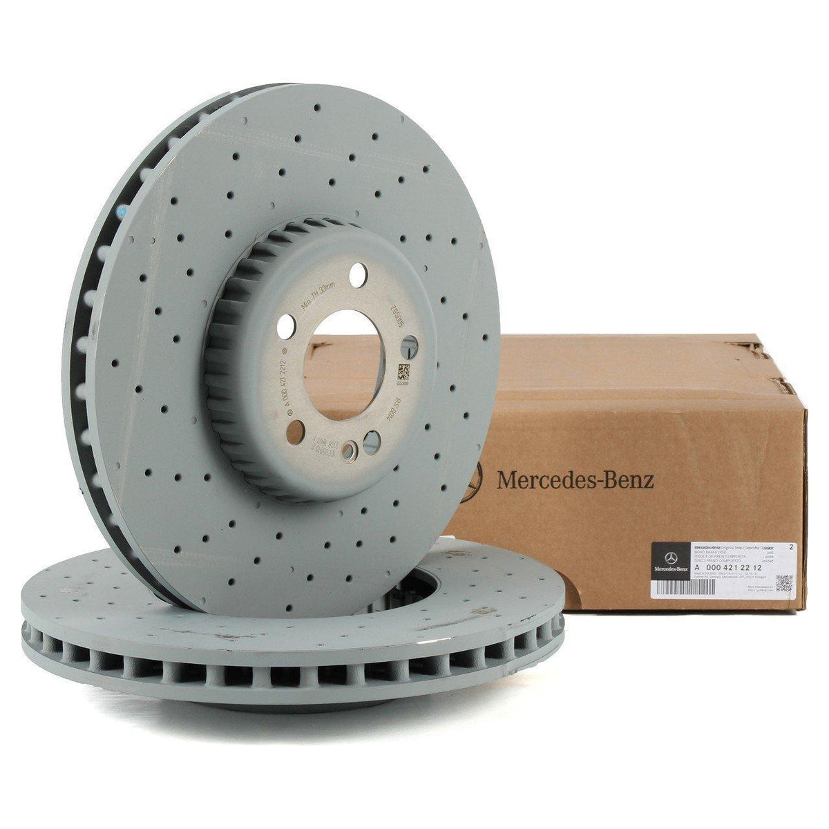 Mercedes-Benz W205 C250 d Front Brake Disc Set — Brake Rotors & Drums