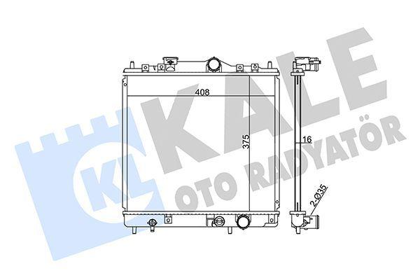 KALE Motor Cooling Radiator for Mitsubishi Colt Lancer 1990-1995 — Radiators & Fans