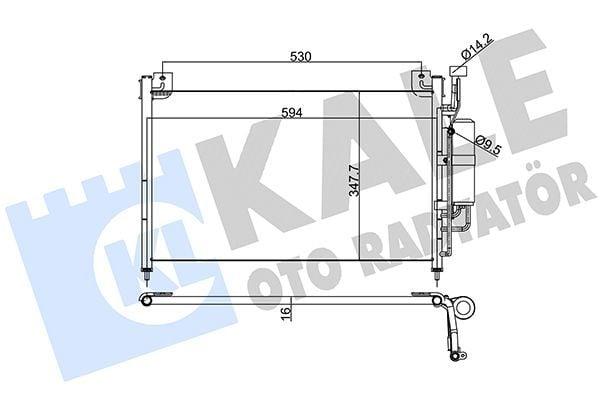 KALE 392300 Climate Radiator (Condenser) - Durable Aluminum — Radiators & Fans