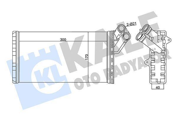 kale 346480 radiator front view, kale 346480 radiator side view, kale 346480 radiator installation, kale 346480 radiator dimensions KALE 346480 - Radiator for 1997-2007 Expert, Scudo, Jumpy | 300mm Length KALE 346480 Radiator for 97-07 Expert Scudo Jumpy auto-parts, car-radiator, kale, car-maintenance, cooling-system, heating-system, expert, scudo, jumpy, ai-generated