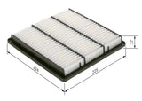 BOSCH Air Filter - Replacement for L200 and Pajero 300 GT — Air & Cabin Filters