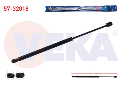 Veka 57-32018 Trunk Gas Strut 470mm / 560N Opel Vectra B 5 Door 1995-2003 — Support Rods & Struts