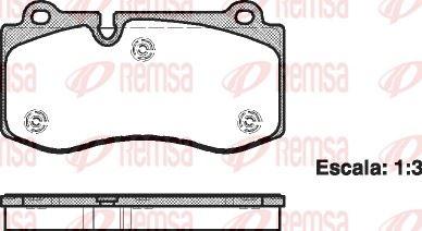 REMSA 1202.00 Brake Pad CLS C219 10 04 — Brake Pads