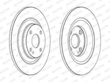 FERODO Disc Brake DDF2593C - Rear Brake for Mazda MX-5 — Brake Rotors & Drums