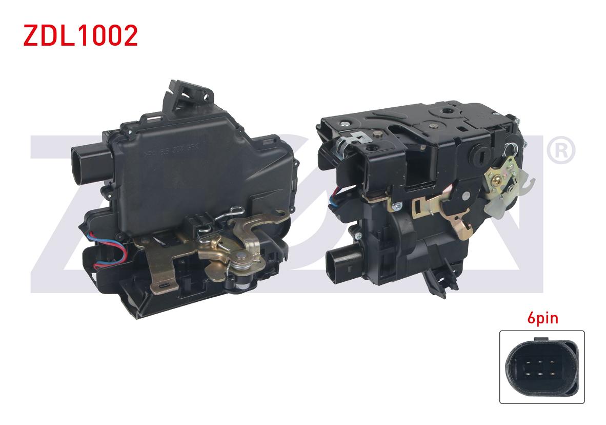 Zegen ZDL1002 Door Lock Left Rear 6 Pin Volkswagen Golf IV-Passat-Bora 1997-2005 / Seat Leon 1999 — Handles, Locks & Latches