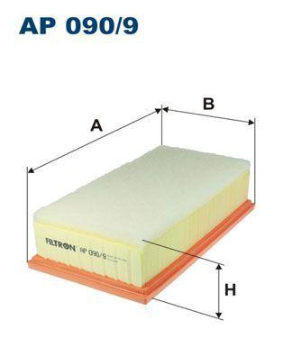 filtron ap090-9 air filter front view, filtron ap090-9 air filter side view, filtron ap090-9 air filter dimensions FILTRON AP090-9 Air Filter - Fits 14-Pt. 308/508/3008/5008/C4/C5/Expert/Jumpy 2.0Hdi | 11.46 x 6.34 x 2.74 in FILTRON AP090-9 Air Filter - Compatible with Various Models air-filter, filtron, car-part, vehicle-maintenance, engine-components, mechanics-supplies, car-owners, high-performance, replacement-filters, ai-generated