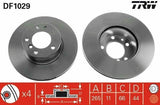 TRW DF1029 Brake Disc - Performance for Laguna Safrane 2.0/2.2 — Brake Rotors & Drums