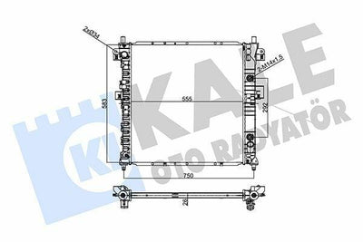 Kale Radiator 356325 - 26mm Cooling System for Ssangyong Actyon and Kyron — Radiators & Fans
