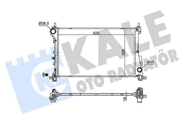 Kale Radiator 16-20 Tipo + Ms - Durable Engine Cooling Solution — Radiators & Fans