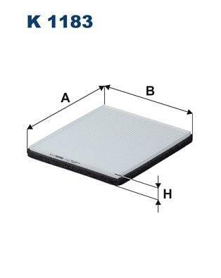 Filtron K1183 Pollen Filter - Compatible with Yaris 1.3-1.5 and Rav4 1.8-2.0 — Air & Cabin Filters