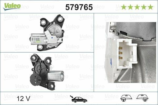 VALEO 579765 Rear Wiper Motor — Wipers