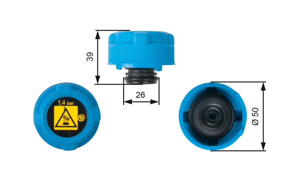 Gates RC216 Expansion Kavanoz Cover Palio-Albea-Doblo Blue