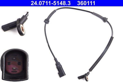 ATE 24.0711-5148.3 Wheel Speed Sensor Ford Tourneo Connect (03 -) — Brake Sensors & ABS