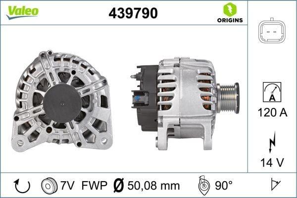 VALEO 439790 Alternator for Dokker and Lodgy 1.2 TCe - 120A Output — Starting & Charging