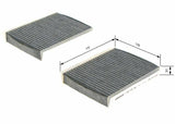 BOSCH Cabin Filter for Alfa Romeo 147 156 GT - Active Carbon Filter — Air & Cabin Filters