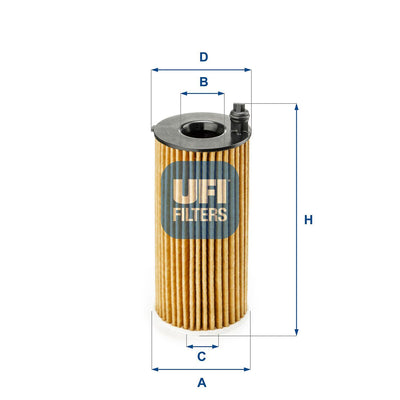 Ufi 25.188.00 Oil Filter (BMW B37-47-48 / F10-15-20-30-G20-30) — Oil Filters