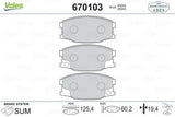 VALEO Front Brake Pad - Fit for Mitsubishi Canter FE55, FE60, FE75 — Brake Pads