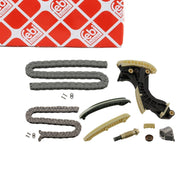 timing chain set for Mercedes W212 E200 CGI, FEBI BILSTEIN complete timing chain kit FEBI BILSTEIN Timing Chain Set - Complete Kit for Mercedes W212 E200 CGI | Durable and Reliable FEBI BILSTEIN Timing Chain Set for Mercedes W212 E200 CGI febibilstein, timing-chain-set, mercedes-w212, e200-cgi, car-owners, mechanics, auto-parts, engine-components, replacement-parts, ai-generated