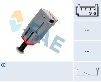 FAE 24790 Clutch Pedal Switch Opel Astra G/H, Corsa C/D/E, Meriva A, Vectra C, Zafira B
