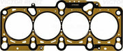 victor reinz cylinder head gasket, front view of the victor reinz gasket, installation of victor reinz cylinder head gasket Victor Reinz Cylinder Head Gasket - Compatible with 2001 Passat IV, A4, A6 2.0 130Hp | 83.5 mm Diameter Victor Reinz Cylinder Head Gasket - 2001 Passat A4 A6 victor-reinz, cylinder-head-gasket, car-repairs, auto-parts, vw-parts, car-owners, mechanics, engine-gasket, replacement-parts, ai-generated