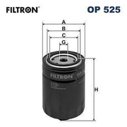 filtron op525 oil filter, specifications of filtron op525 oil filter FILTRON OP525 Oil Filter - Compatible with Golf II, III and Caddy II 1.9D | 142mm Height FILTRON OP525 Oil Filter for Golf II, III & Caddy II oil-filter, filtron, car-maintenance, engine-performance, golf-ii, golf-iii, caddy-ii, 1.9d, vehicle-parts, ai-generated