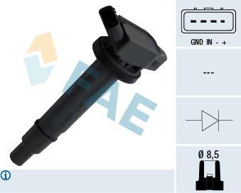 FAE 80301 Ignition Coil Avensis 2.0 / 2.0 Vvt I / 2,4 / Rav4 2,4 Vvt I
