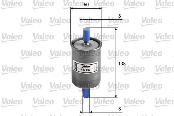 Valeo 587003 Fuel Filter VW Polo III/Hb 1.6 Astra F Vectra A Frontera A B Omega A Uno 70 — Fuel Delivery