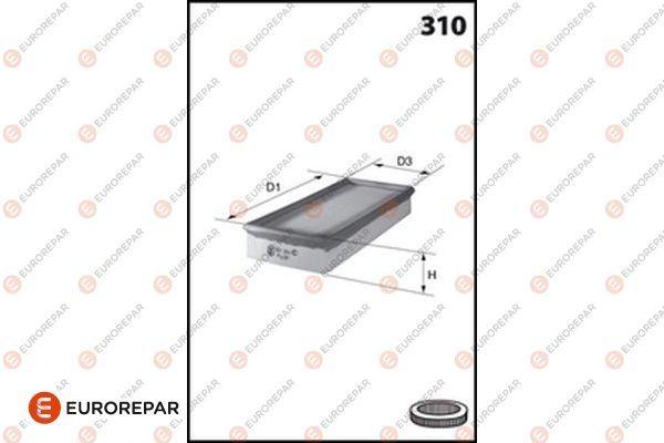 Eurorepar 1682343480 Air Filter 323 (Bj) 1.3 99-02 — Air & Cabin Filters