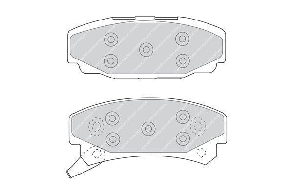 FERODO FDB921 Brake Pads for Cadillac Seville II 4.5 V8 (1987-1990)