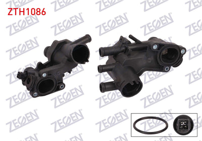 Zegen ZTH1086 Thermostat Complete with Switch 87 C VW Golf III 1.6 1991-1999 / Polo 1.6i 1994-1999 — Water Pump & Thermostat