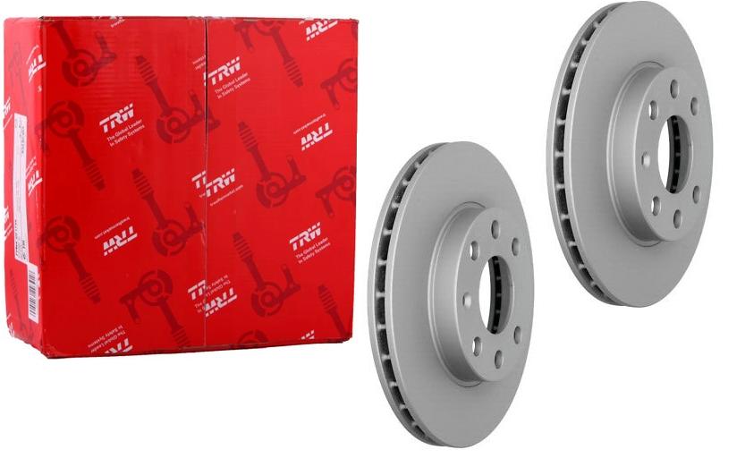 TRW Front Brake Disc Set for Peugeot 308 2014-2017 — Brake Rotors & Drums
