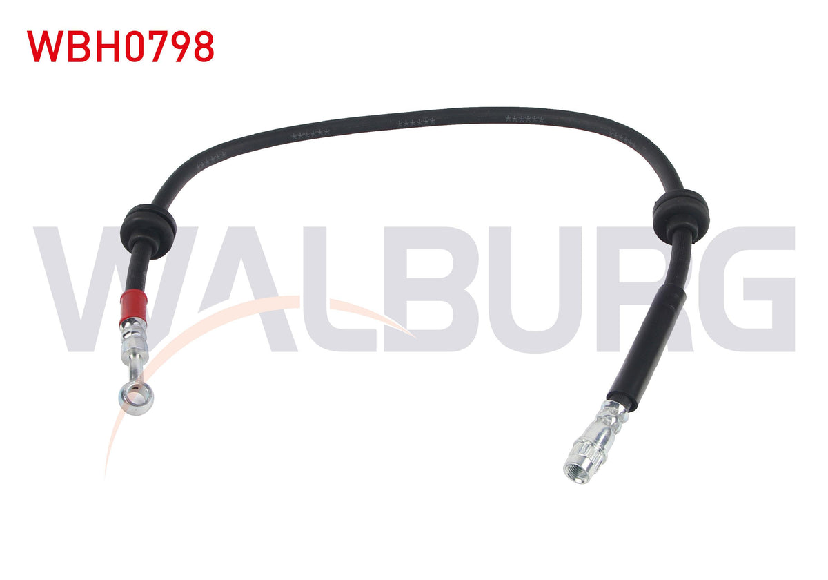 WALBURG WBH0798 Brake Hose Front Left-Right 685mm Renault Megane IV 1.5 dCi-1.6i-1.2 TCE 2016-/ Talisman 1 — Brake Hydraulics