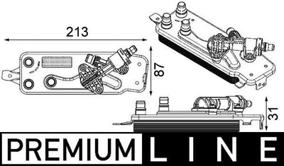 Mahle CLC90000P Oil Cooler F-01 / 02 / 03 / 04 / 06 / 07 / 10 N-54 / 55 / 63 — Oil System