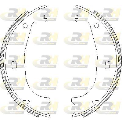 ROADHOUSE 4406.00 Brake Shoe Set — Brake Cables & Hardware