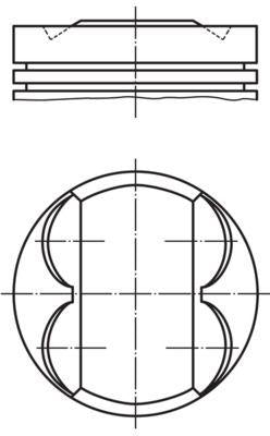 Mahle 011PI00113002 Motor Piston + Piston Ring Complete (0,50) Opel – Chevrolet 1.2 – A12xer — Pistons & Rotating