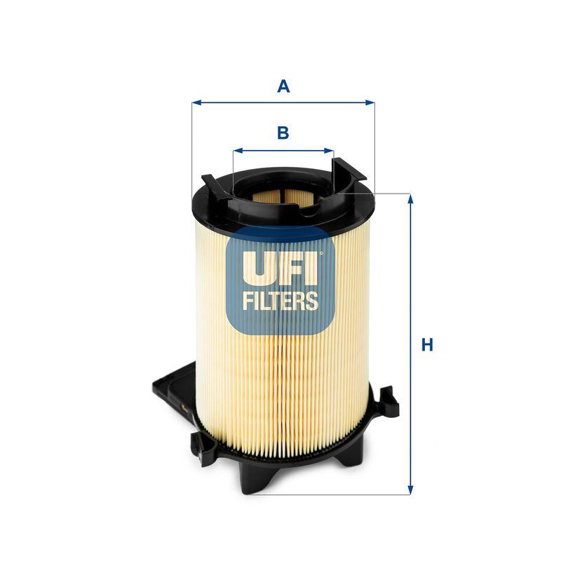 Ufi 27.401.00 Air Filter Caddy III-Passat-Golf V-Jetta III-Touran-Tiguan-Leon-Octavia-Altea 1 — Air & Cabin Filters