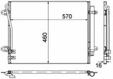 MAHLE AC734000P - Car A/C Condenser for 2008 Passat and CC 1.8T/2.0T — Condensers & Evaporators